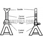 ขาตั้งรถยนต์  JACK STAND(3 TON) ฮาร์ดแวร์