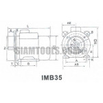 มอเตอร์ไฟฟ้า 2 สาย TAYO -YC132L-4-7.5HP ฮาร์ดแวร์