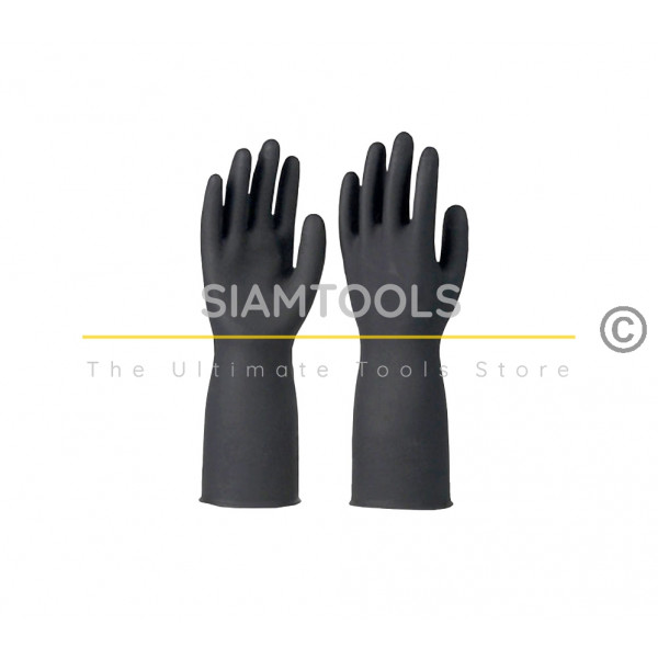 ถุงมือยาง รุ่นบางสีดำ- Size -XL ฮาร์ดแวร์