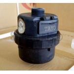 มิเตอร์น้ำ มาตรวัดน้ำ แบบลูกสูบ PVC แนวตั้ง  1/2" TAYO LXHY-15 ประปา
