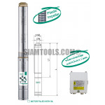 ปั๊มน้ำบาดาล TAIFU 4STM6-8-1HP-(1 1/2"X4"): 8 ใบพัด เครื่องมือการเกษตร