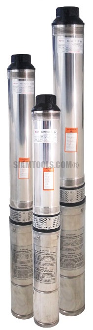 ปั๊มน้ำบาดาลสเตนเลส ใบพัดทองเหลือง WIN -1.5HP-(1 1/2")
