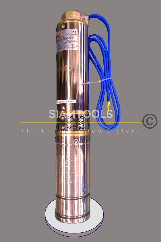 ปั๊มน้ำบาดาลพลังงานแสงอาทิตย์-600W 4SC6-52-48-600