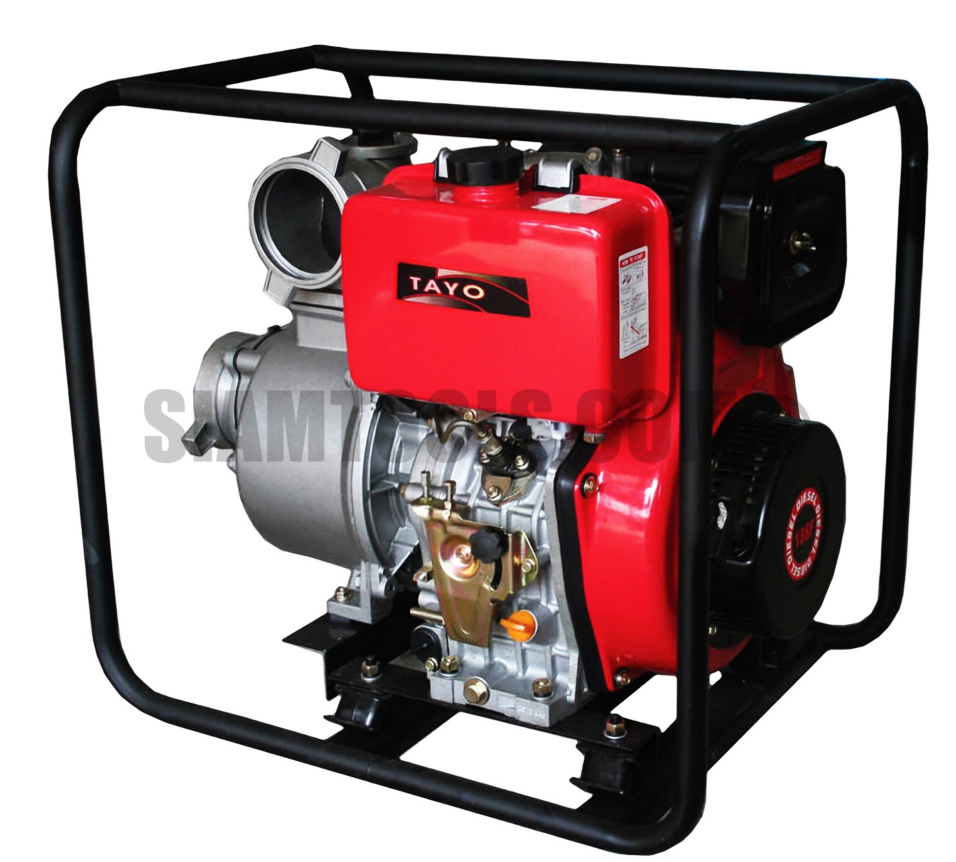 ปั๊มเครื่องยนต์ดีเซล มีแท่น 100KB-4-9HP-(4")