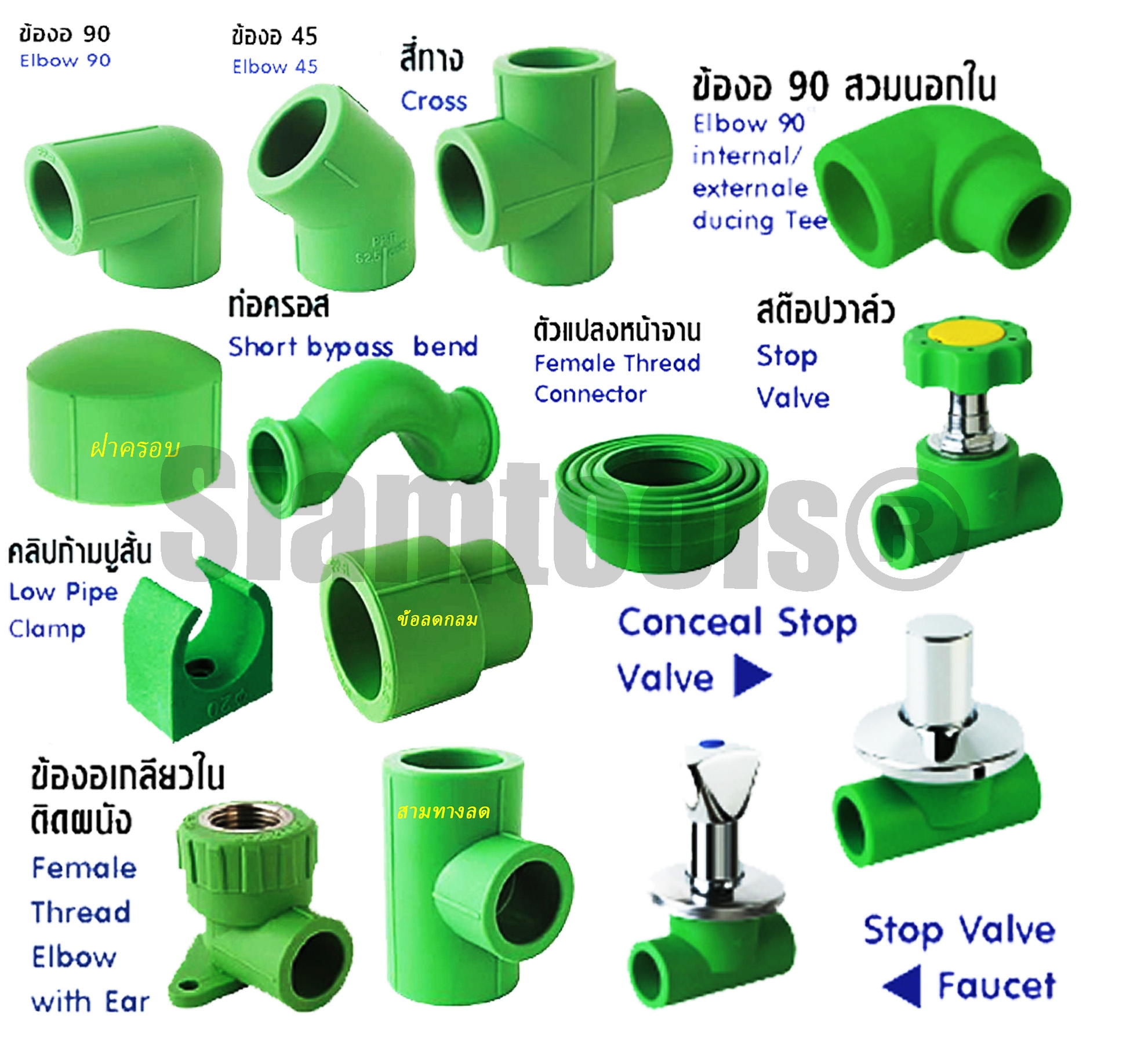 ท่อและข้อต่อแบบเชื่อมสอด PP-R