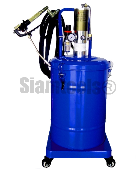 ถังอัดจารบีแบบใช้ลม มีล้อ S-power-13L,30L