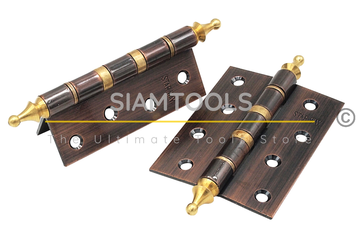 บานพับประตู หัวมงกุฎ A/C (3"X4")รุ่นแผง