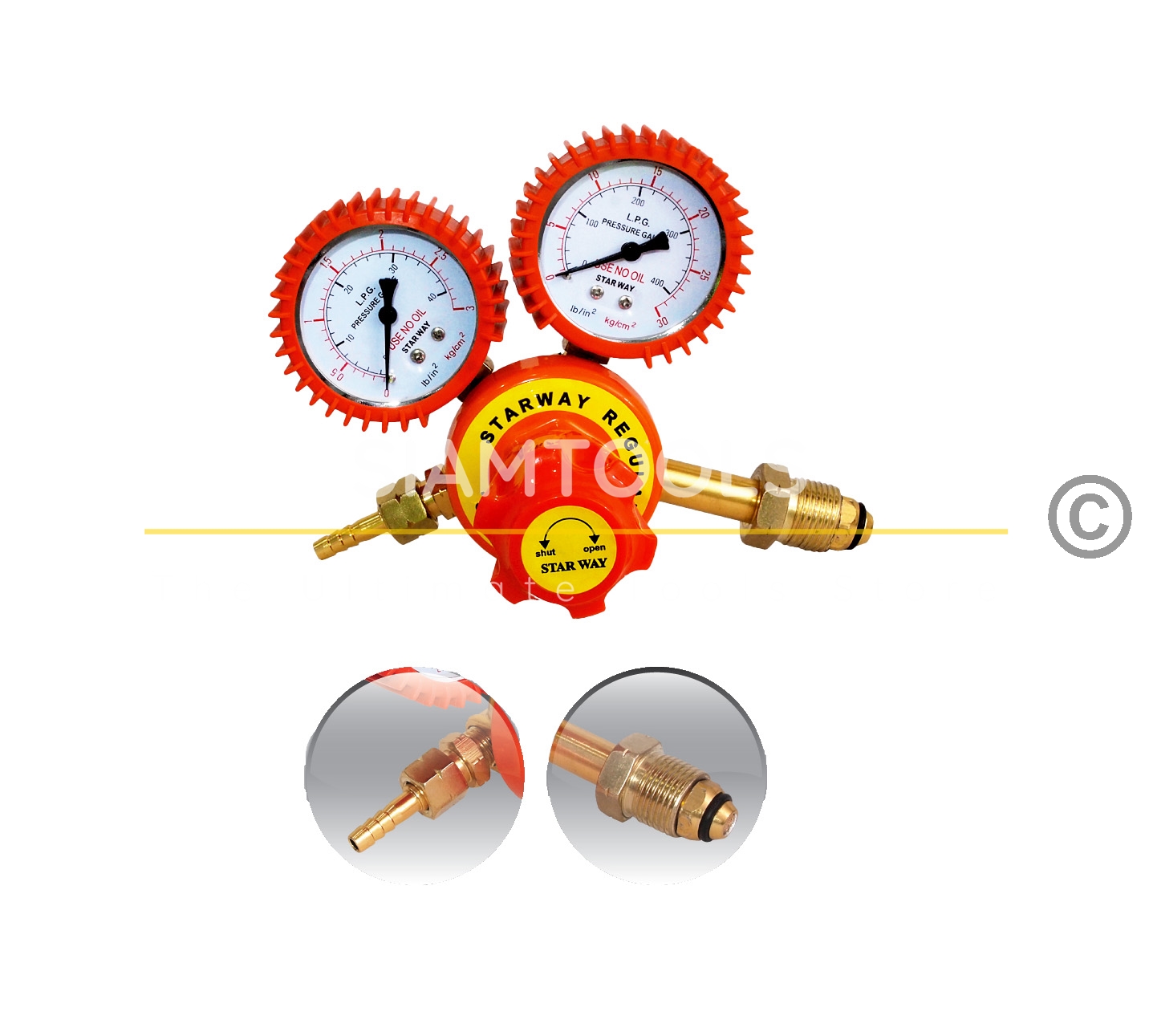 เกจ์วัดแรงดันแก๊สแอลพีจี-LPG Regulator