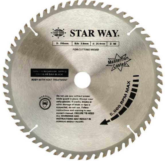 ใบเลื่อยวงเดือนสำหรับงานไม้ Starway- 12" x 40T