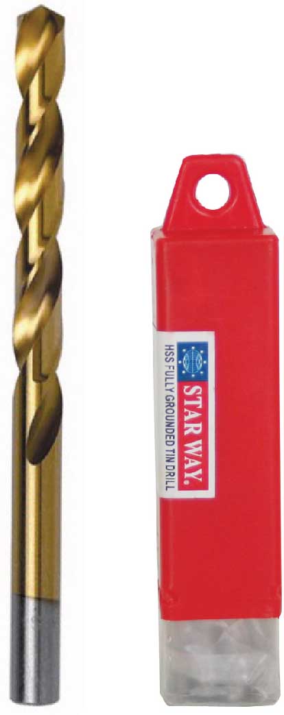 ดอกสว่านไฮสปีด สีทองก้านตรง HSS DIN338-1/8"