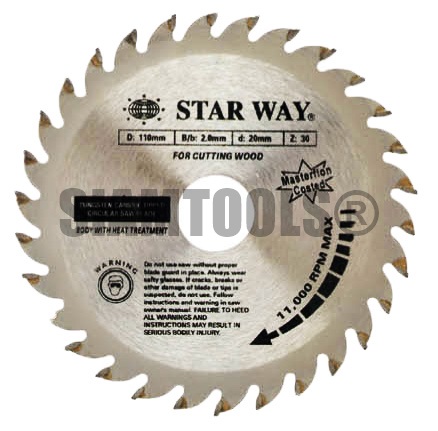 ใบเลื่อยวงเดือน-4"-9" สำหรับงานไม้ Starway