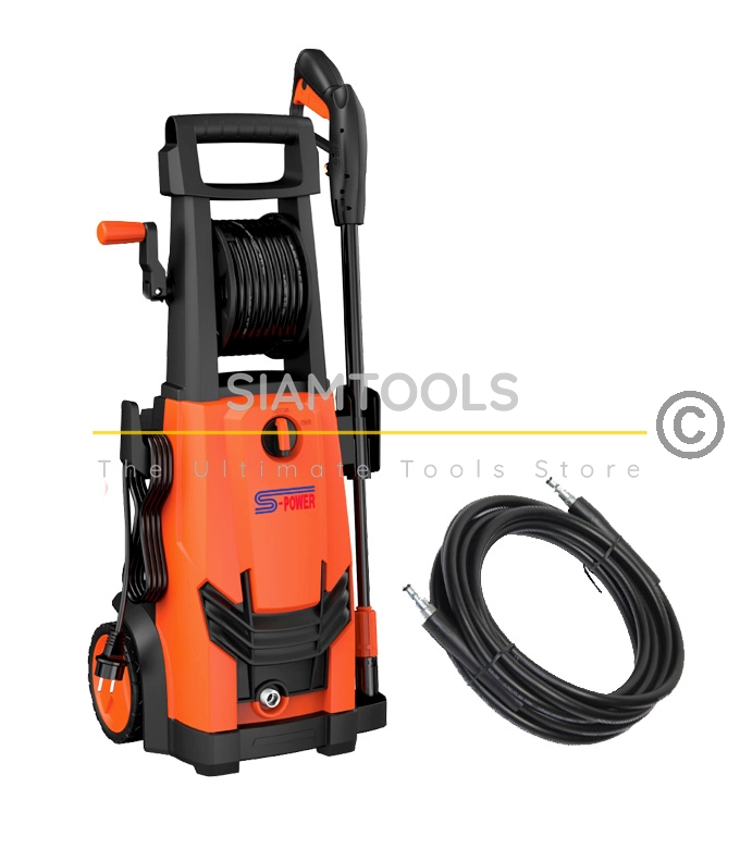เครื่องฉีดน้ำแรงดันสูงสีส้ม S-POWER-SP-W165-2200w.