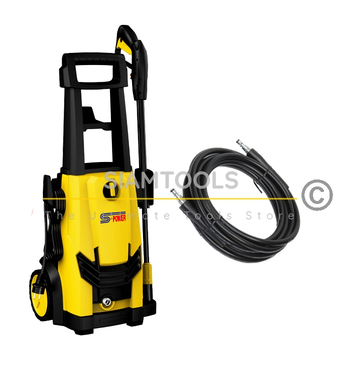 เครื่องฉีดน้ำแรงดันสูงสีเหลือง S-POWER-SP-W165-2200w.