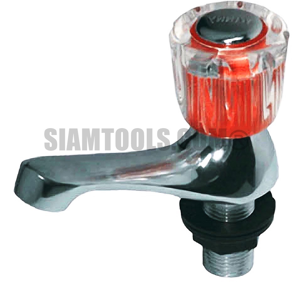ก๊อกอ่างล้างหน้าหัวแก้ว ลูกยาง ST-308-N4