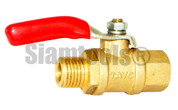บอลวาล์วปั๊มลมทองเหลือง ผ.ม.  457056101-1/4"
