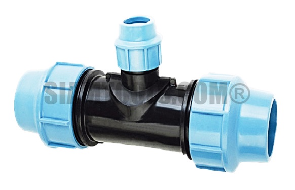 สามทางลด สำหรับท่อ HDPE แบบสวมอัด