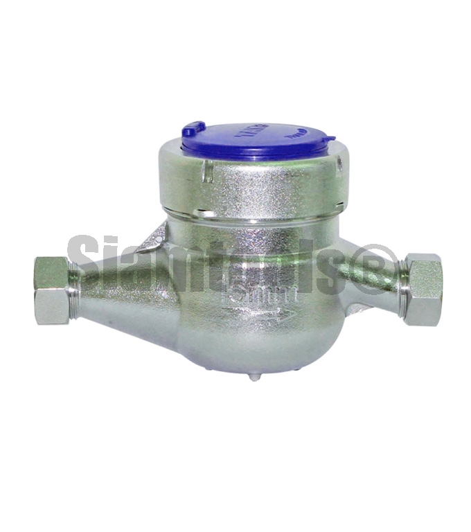 มิเตอร์น้ำ มาตรวัดน้ำ สเตนเลส -MSS-1/2"