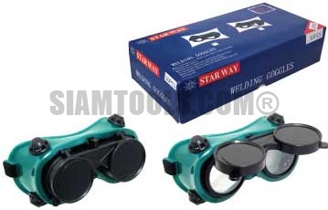 แว่นตาเชื่อม 2 ชั้นกระจกกลม PY-6101A