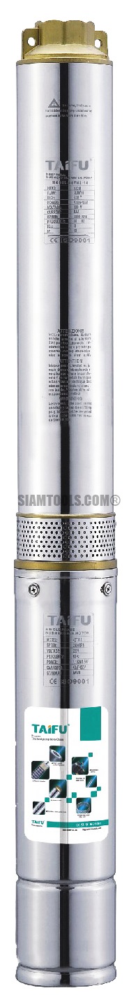 ปั๊มน้ำบาดาล TAIFU 4STM6-11-1.5HP-(1 1/2"X4"):11 ใบพัด