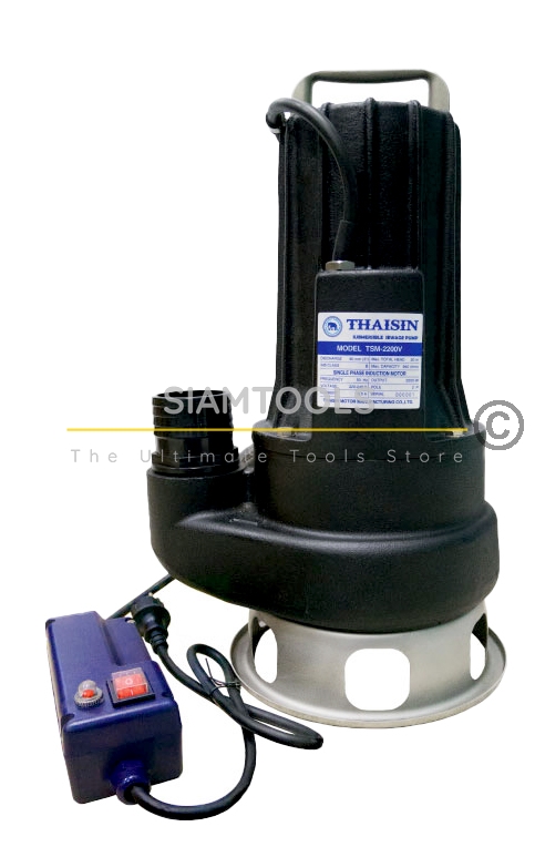 ปั๊มแช่ ปั๊มจุ่มดูดโคลน และน้ำเสีย TSM-2200V.-3"